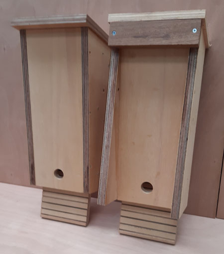 Image showing two single chamber microbat boxes