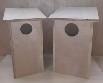 Image of two possum nestboxes